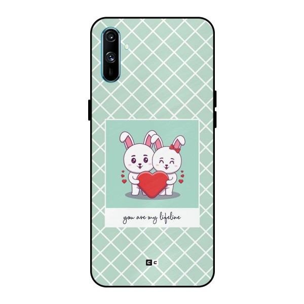 Love Lifeline Metal Back Case for Realme C3