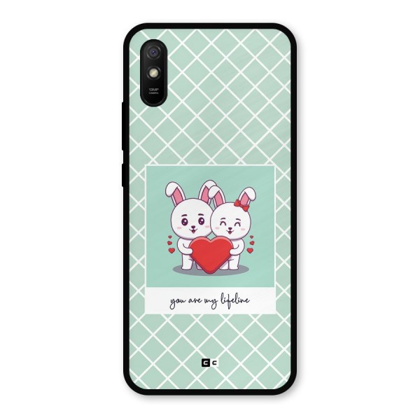 Love Lifeline Metal Back Case for Redmi 9i