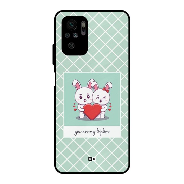 Love Lifeline Metal Back Case for Redmi Note 10