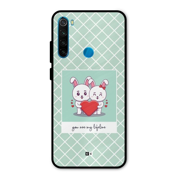 Love Lifeline Metal Back Case for Redmi Note 8