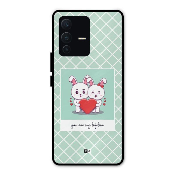 Love Lifeline Metal Back Case for Vivo V23 Pro