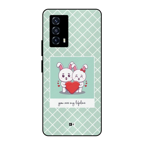 Love Lifeline Metal Back Case for iQOO Z5