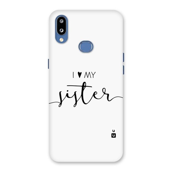 Love My Sister Back Case for Galaxy M01s