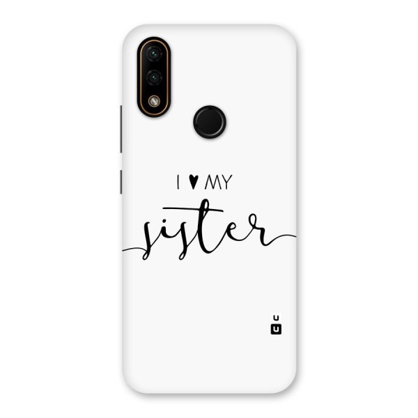 Love My Sister Back Case for Lenovo A6 Note