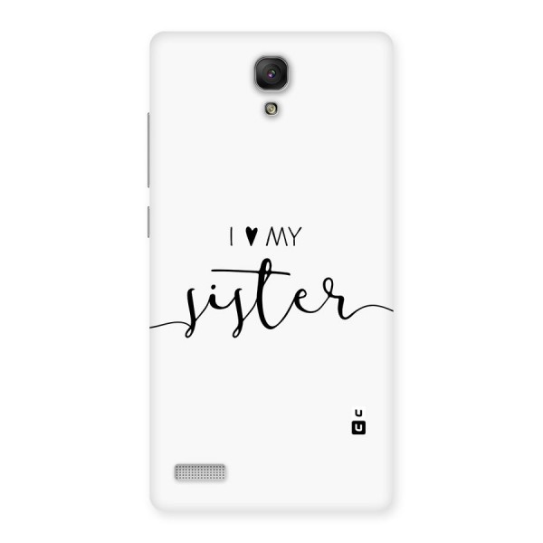 Love My Sister Back Case for Redmi Note