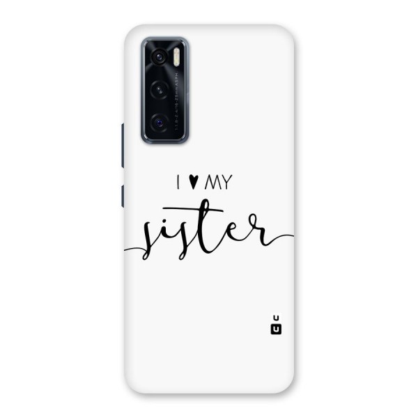 Love My Sister Glass Back Case for Vivo V20 SE