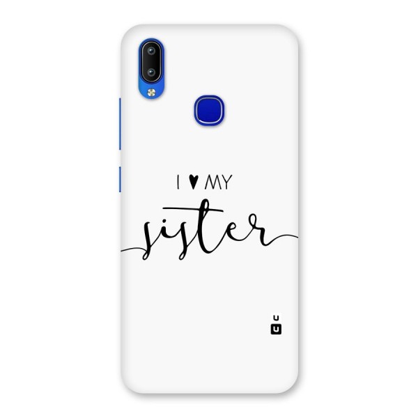 Love My Sister Back Case for Vivo Y91