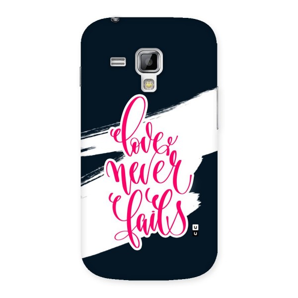 Love Never Fails Back Case for Galaxy S Duos