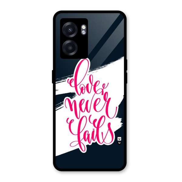 Love Never Fails Glass Back Case for Oppo K10 (5G)