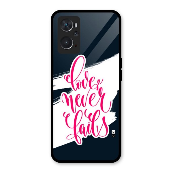 Love Never Fails Glass Back Case for Oppo K10 4G