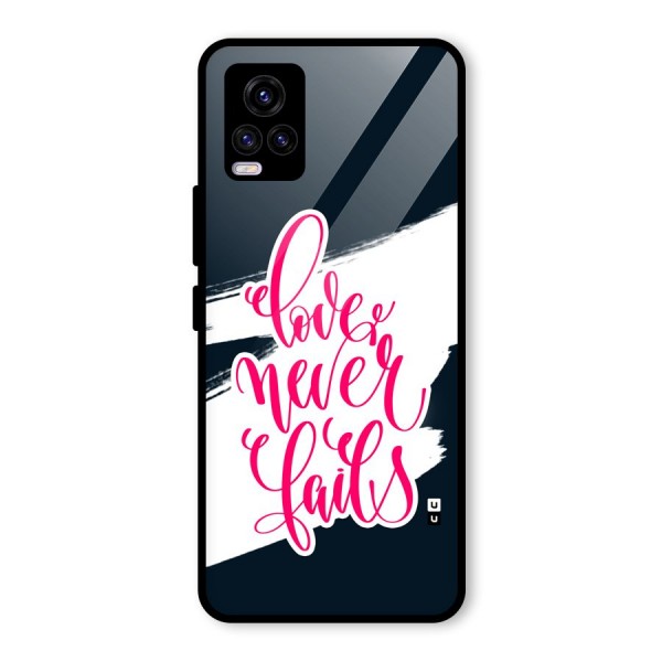 Love Never Fails Glass Back Case for Vivo V20 2021