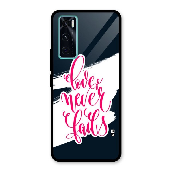 Love Never Fails Glass Back Case for Vivo V20 SE