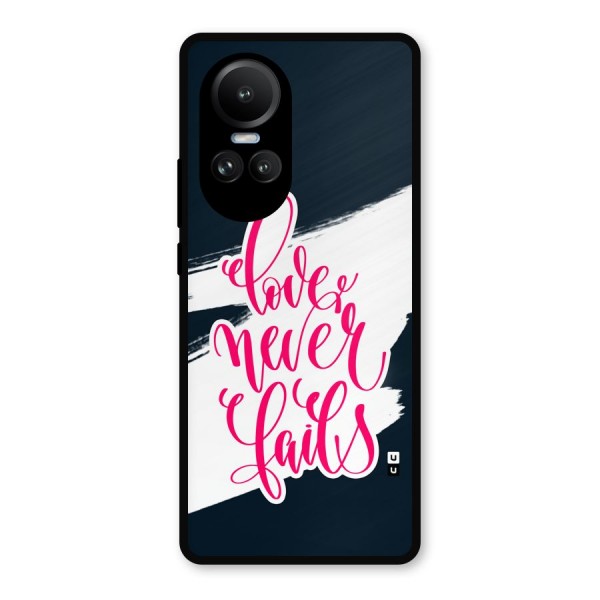 Love Never Fails Metal Back Case for Oppo Reno10