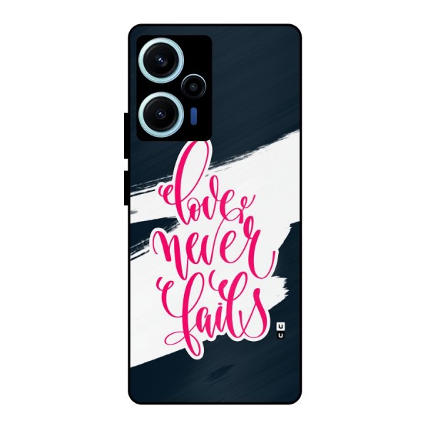 Love Never Fails Metal Back Case for Poco F5