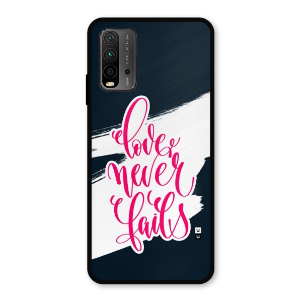 Love Never Fails Metal Back Case for Redmi 9 Power