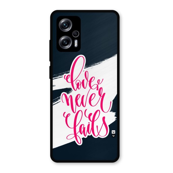 Love Never Fails Metal Back Case for Redmi K50i