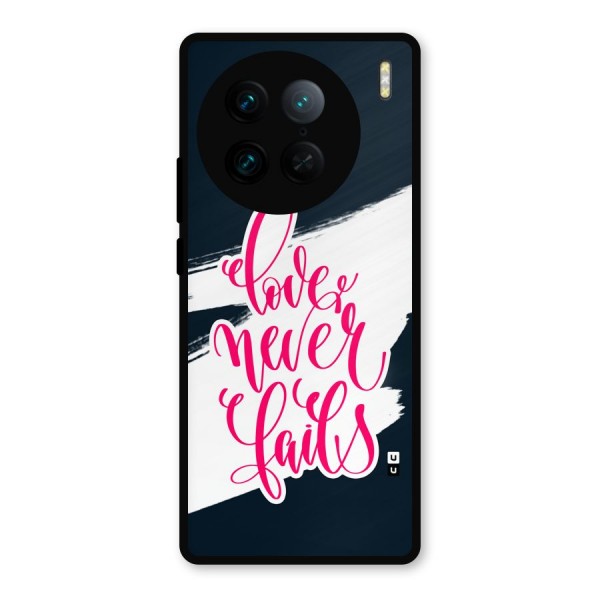 Love Never Fails Metal Back Case for Vivo X90 Pro