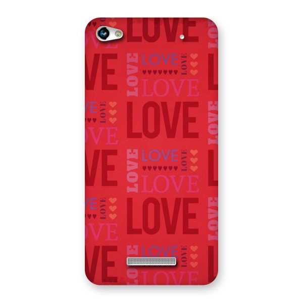 Love Pattern Back Case for Micromax Hue 2