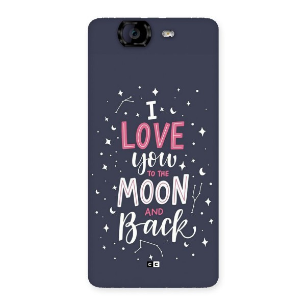 Love To The Moon Back Case for Canvas Knight A350