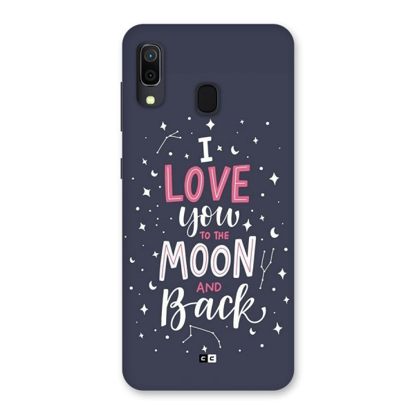 Love To The Moon Back Case for Galaxy A30