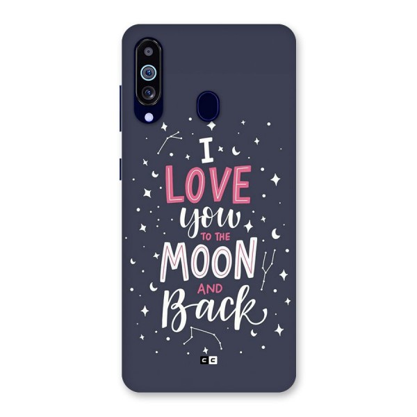 Love To The Moon Back Case for Galaxy A60