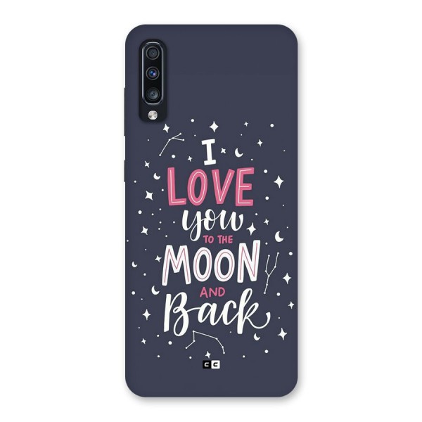 Love To The Moon Back Case for Galaxy A70