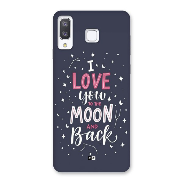 Love To The Moon Back Case for Galaxy A8 Star