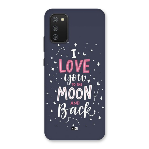 Love To The Moon Back Case for Galaxy F02s