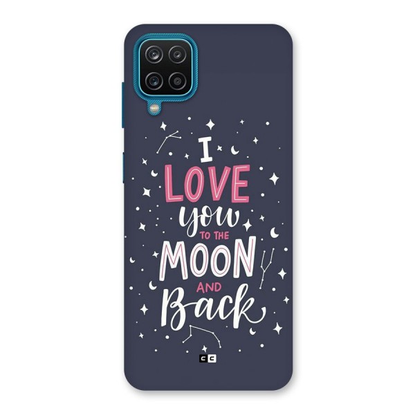 Love To The Moon Back Case for Galaxy F12