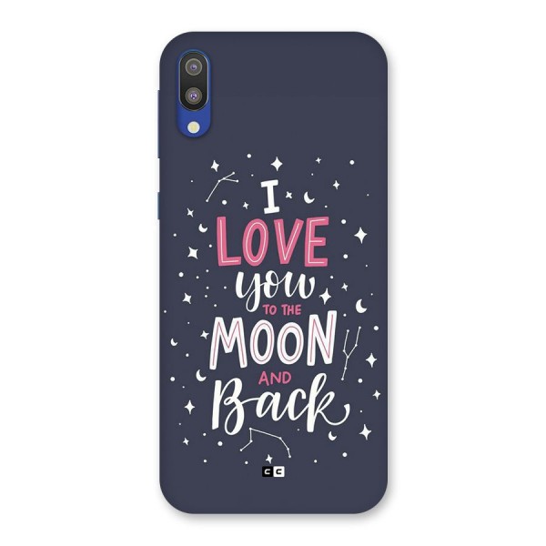 Love To The Moon Back Case for Galaxy M10