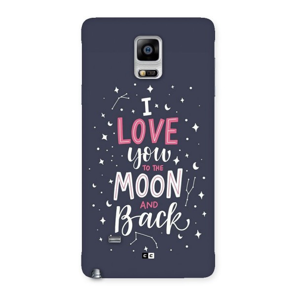 Love To The Moon Back Case for Galaxy Note 4