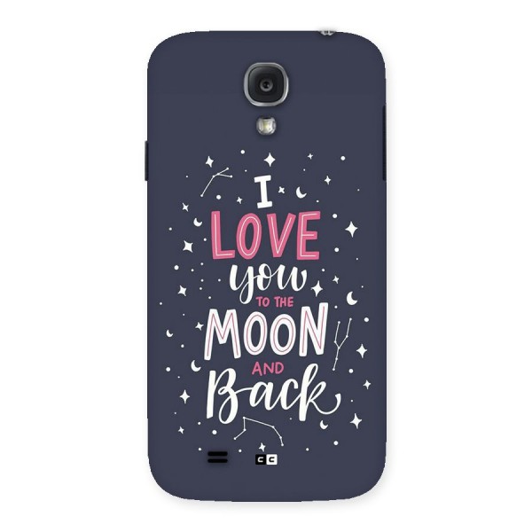 Love To The Moon Back Case for Galaxy S4