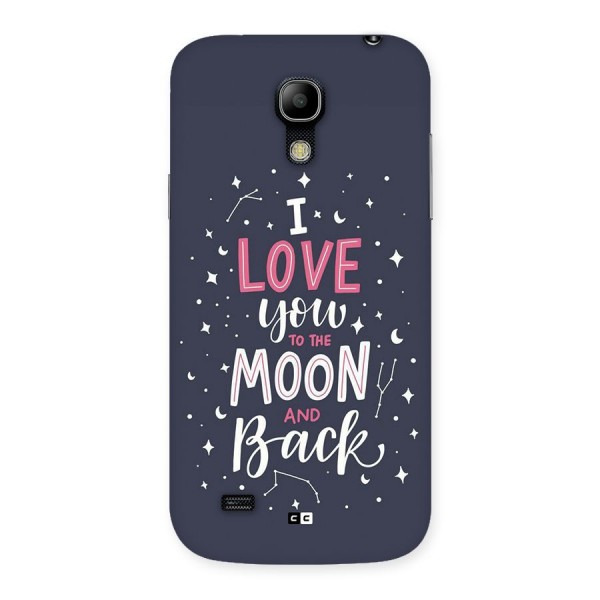 Love To The Moon Back Case for Galaxy S4 Mini