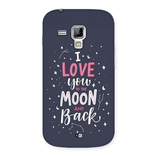 Love To The Moon Back Case for Galaxy S Duos