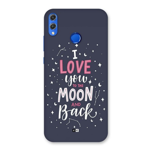 Love To The Moon Back Case for Honor 8X
