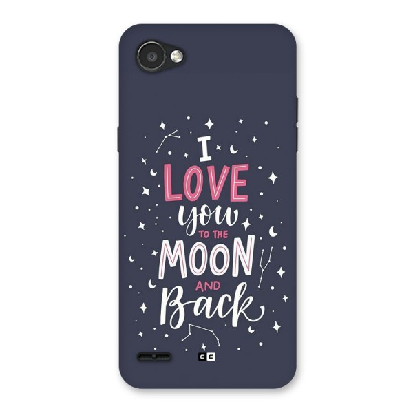 Love To The Moon Back Case for LG Q6