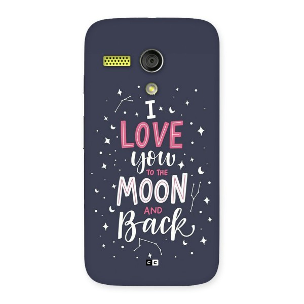 Love To The Moon Back Case for Moto G