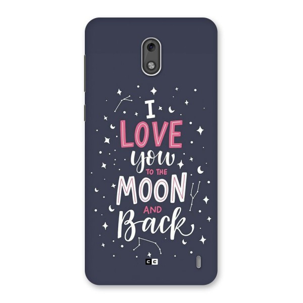 Love To The Moon Back Case for Nokia 2