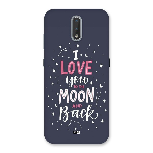 Love To The Moon Back Case for Nokia 2.3