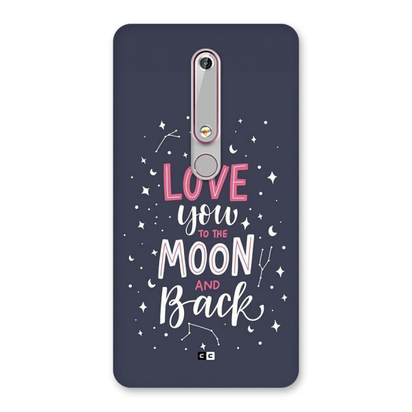 Love To The Moon Back Case for Nokia 6.1