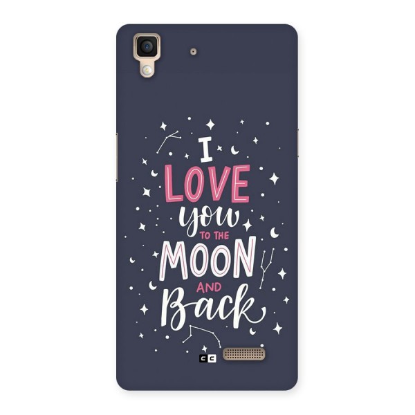 Love To The Moon Back Case for Oppo R7