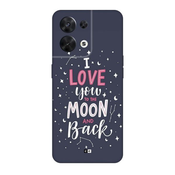 Love To The Moon Back Case for Oppo Reno8 5G