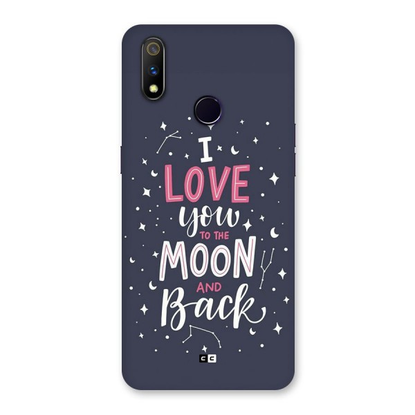 Love To The Moon Back Case for Realme 3 Pro