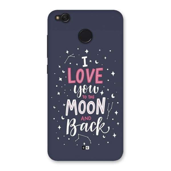 Love To The Moon Back Case for Redmi 4