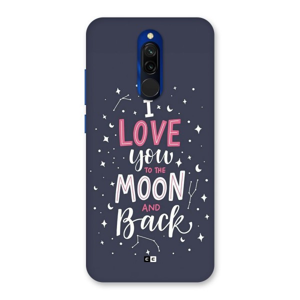 Love To The Moon Back Case for Redmi 8