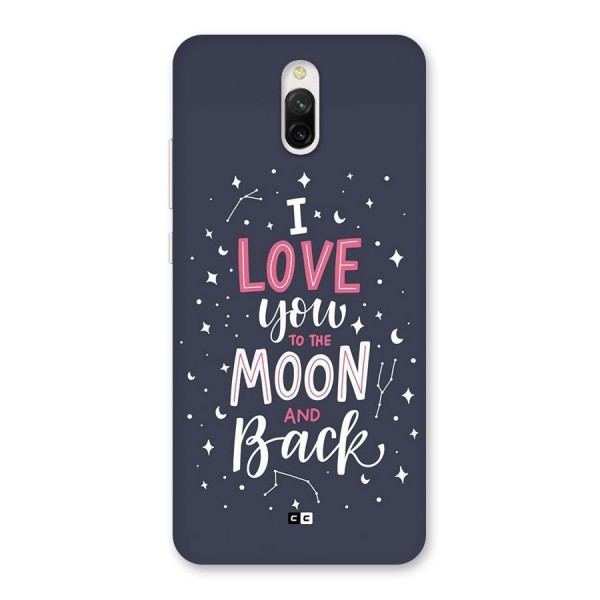 Love To The Moon Back Case for Redmi 8A Dual