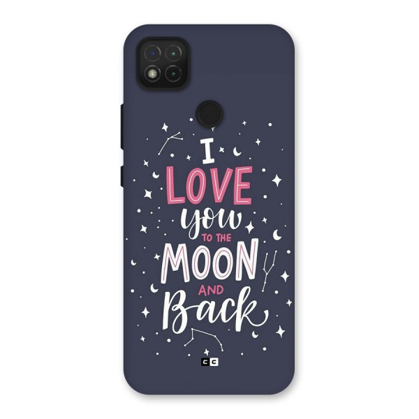 Love To The Moon Back Case for Redmi 9 Activ