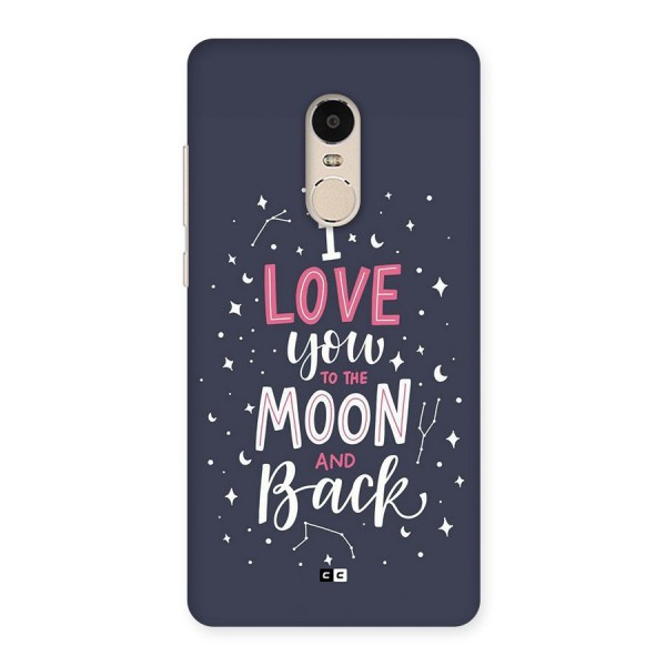 Love To The Moon Back Case for Redmi Note 4