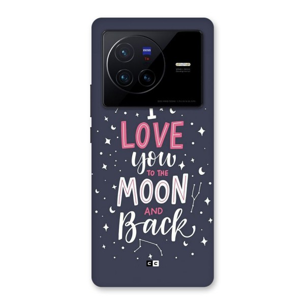 Love To The Moon Back Case for Vivo X80