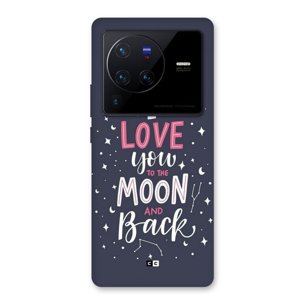 Love To The Moon Back Case for Vivo X80 Pro